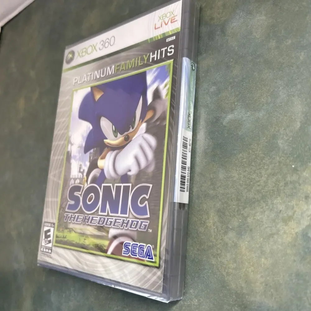 Sonic the Hedgehog Xbox 360 Platinum Family Hits New Sealed READ Target Sticker